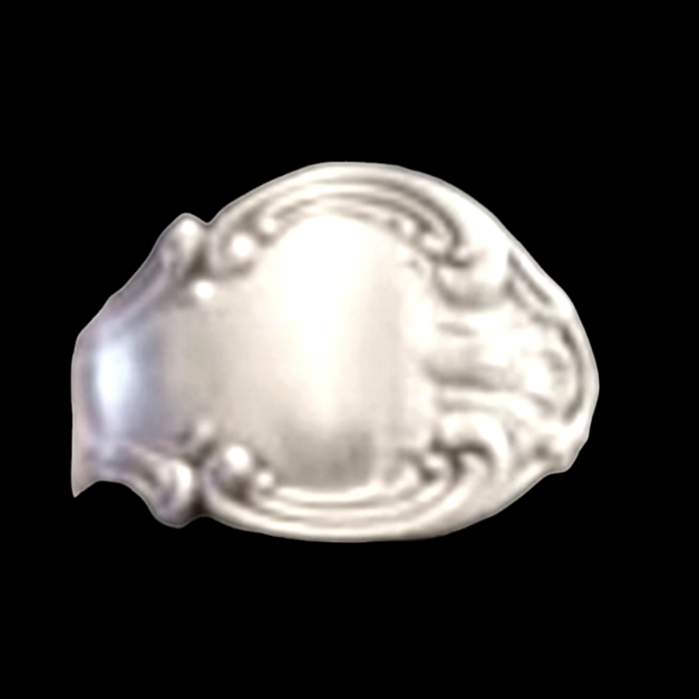 Boho Birks Tea Spoon Forged into Ring Size 7.5